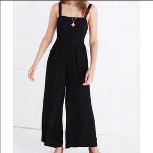 Madewell Smocked Convertible Strap Jumpsuit